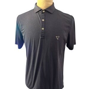 Birddogs Polo Shirt Mens Medium Light Blue Golf Performance Stretch Short Sleeve